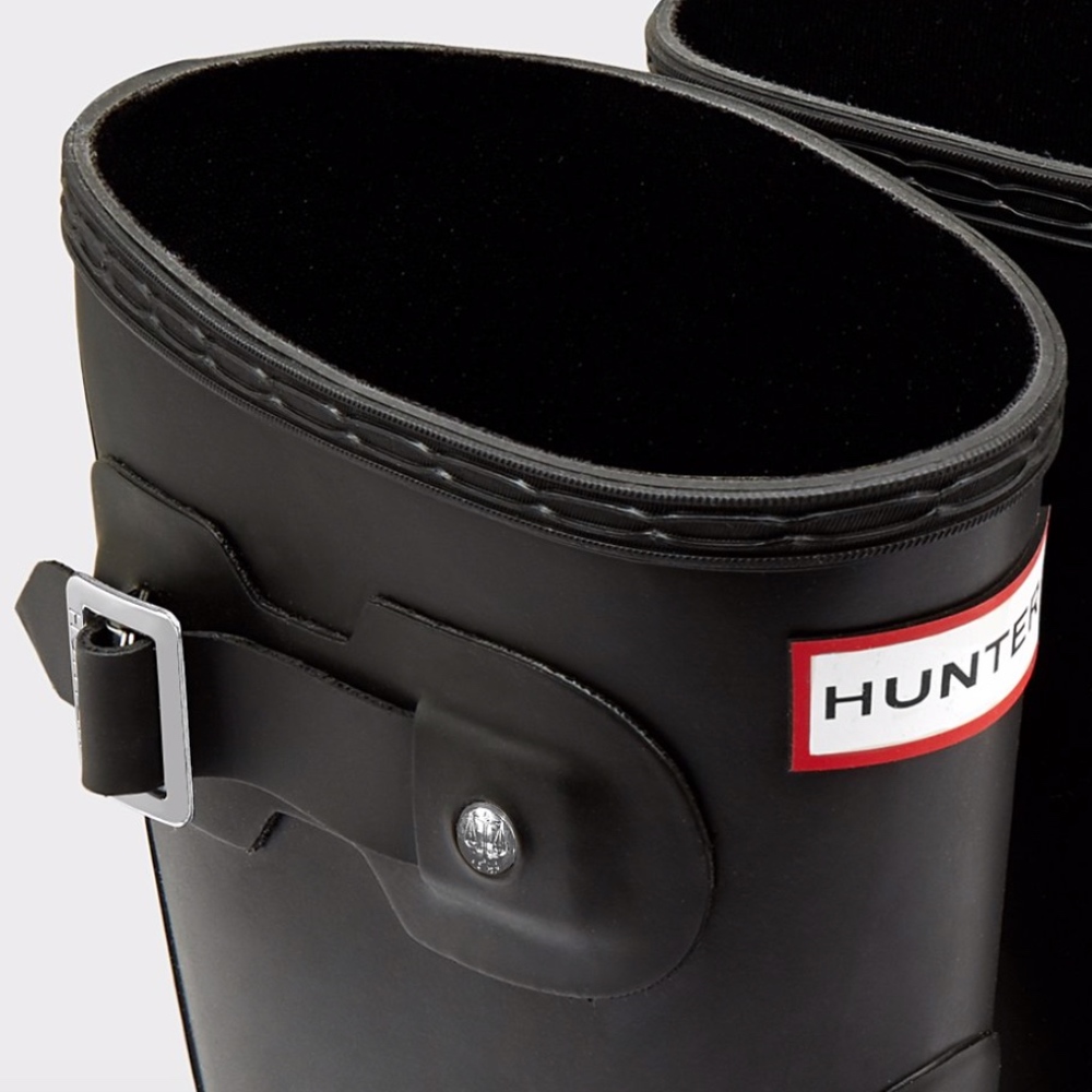 Hunter Women's Original Short Rain Boots Matte BLK - Picture 3 of 8